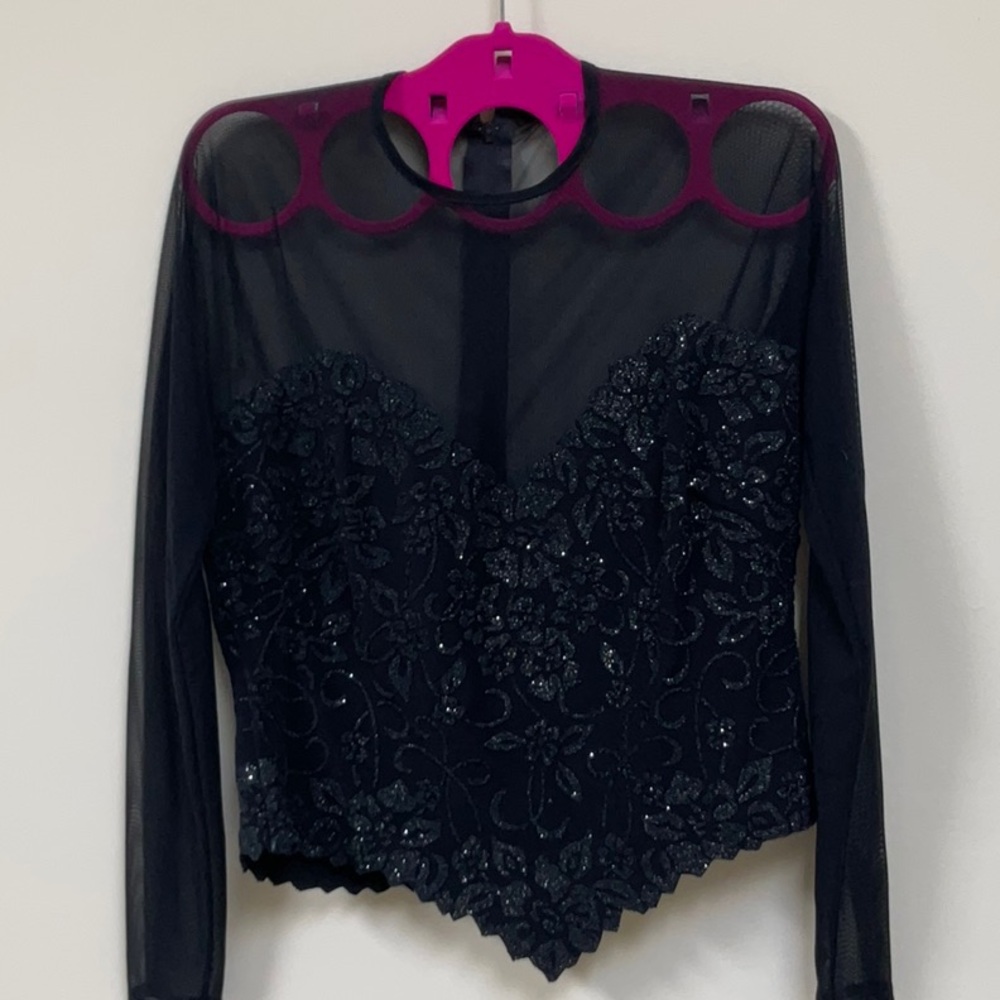 TADASHI black Evening Top